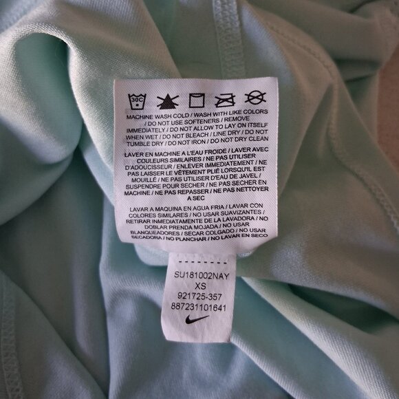 NIKE Dri-Fit Light Teal Blue Racer Back Athletic Top Women's Size XS - Picture 12 of 15